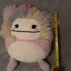 Squishmallow 8-inch Caparinne the pink rainbow bigfoot